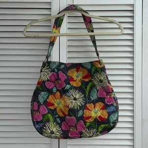 Vera Bradley Jazzy Blooms Cloth Shoulder bag with magnetic top closure